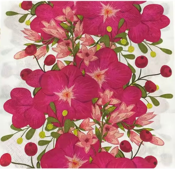 Servilleta flores