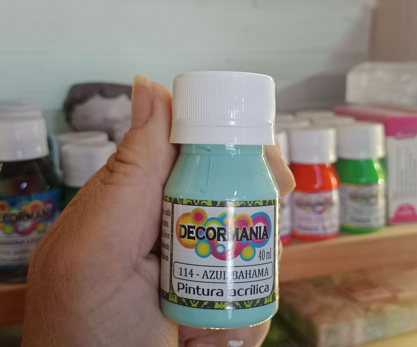Pintura acrílica Azul Bahama (114)