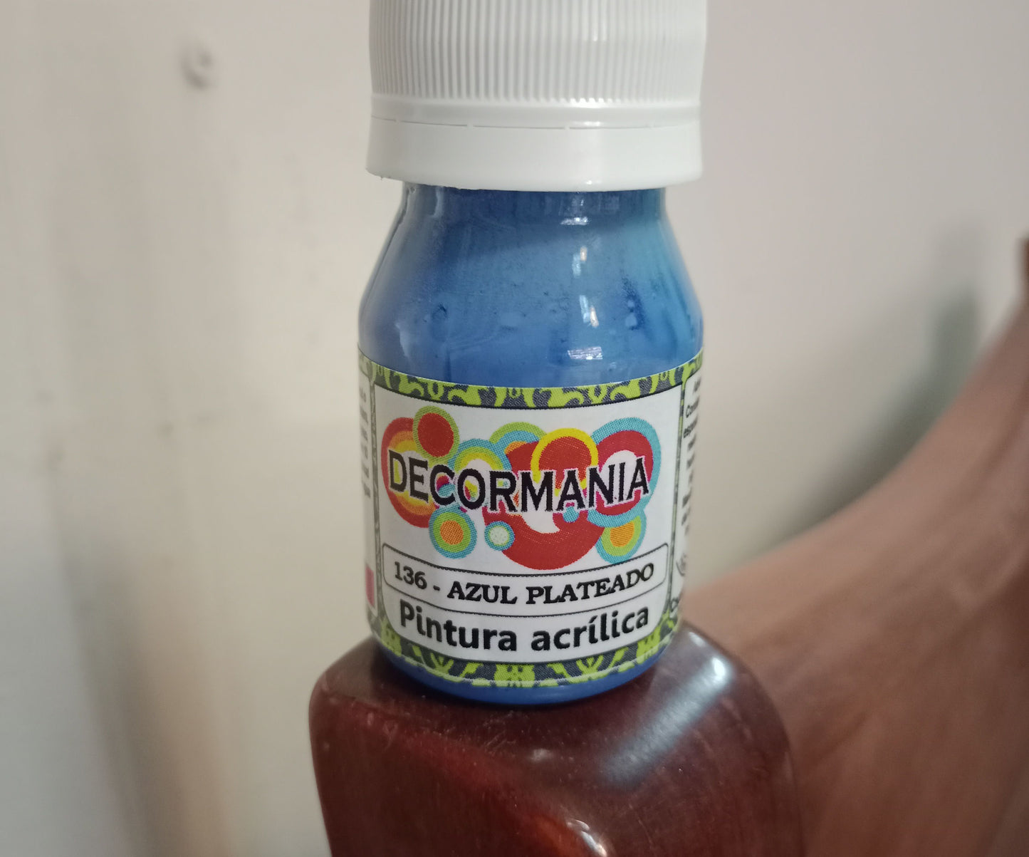 Pintura acrílica Azúl plateado (136)