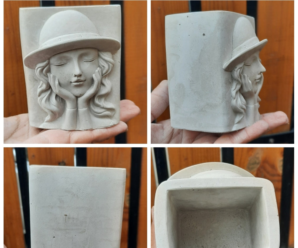 Maceta Mujer sombrero (159)