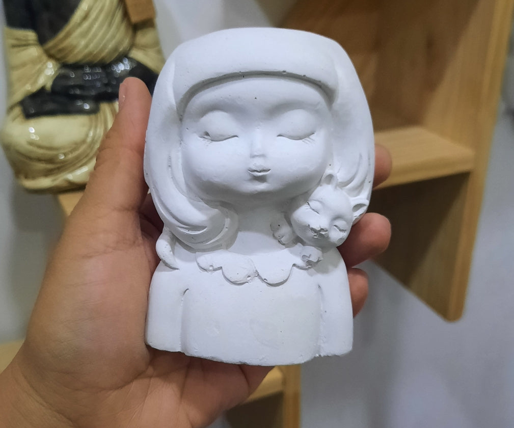 Maceta niña osito (165)