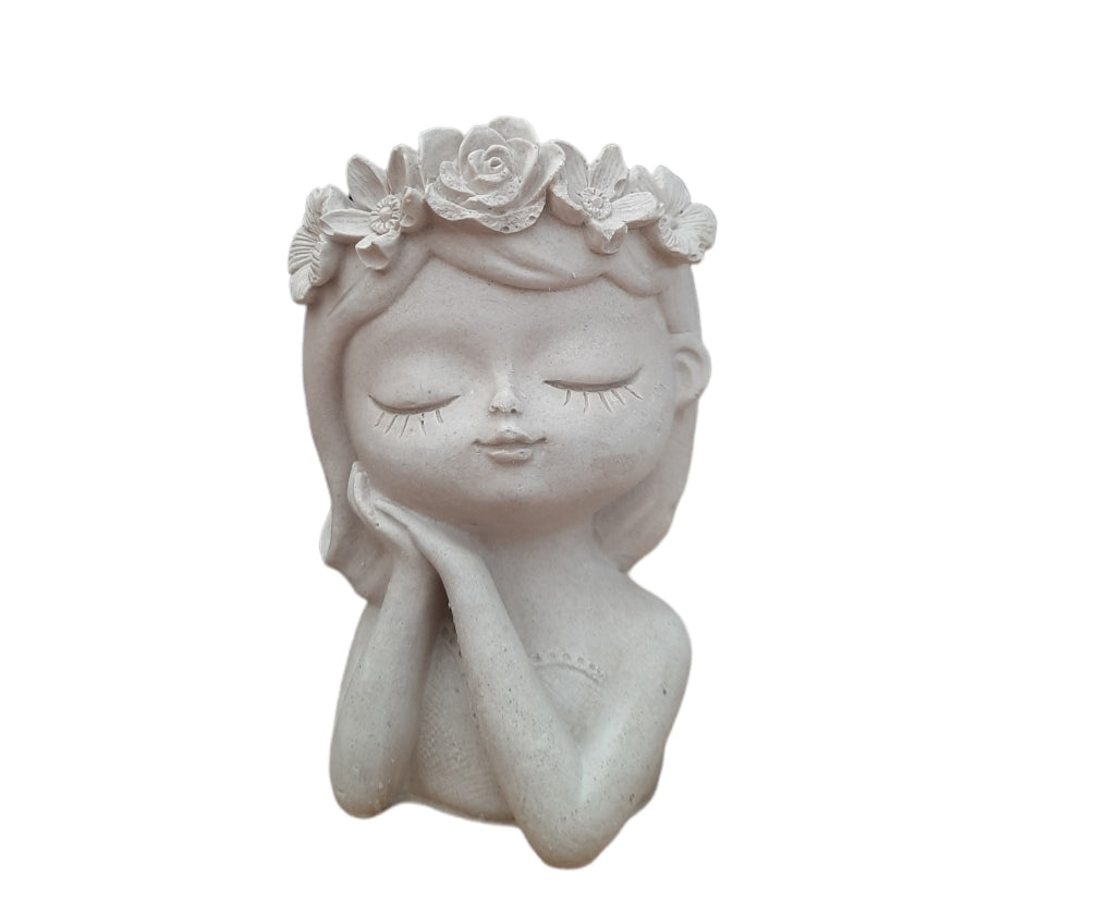 Maceta Niña flores (175)