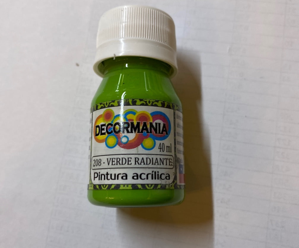 Pintura Acrílica Verde radiante (208)