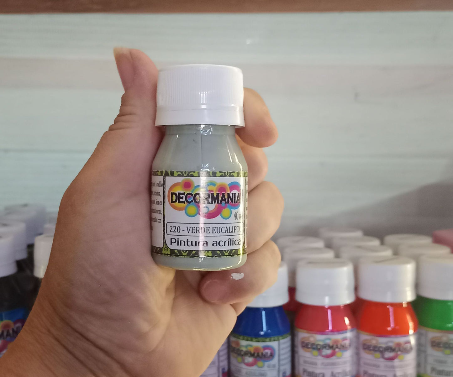 Pintutra acrílica Verde eucalipto (220)