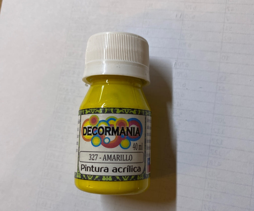 Pintura acrílica Amarillo (327)
