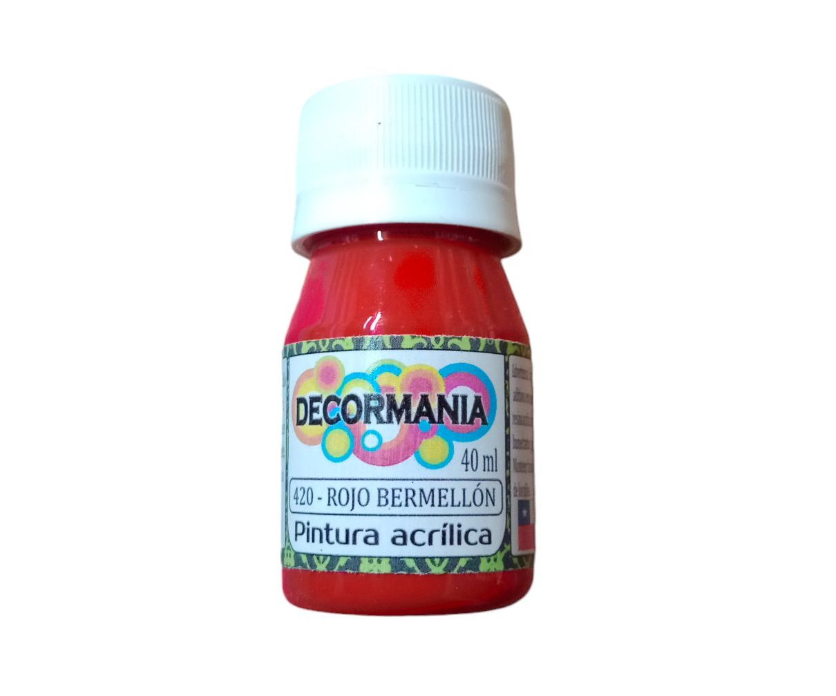 Pintura acrílica Rojo bermellón (420)