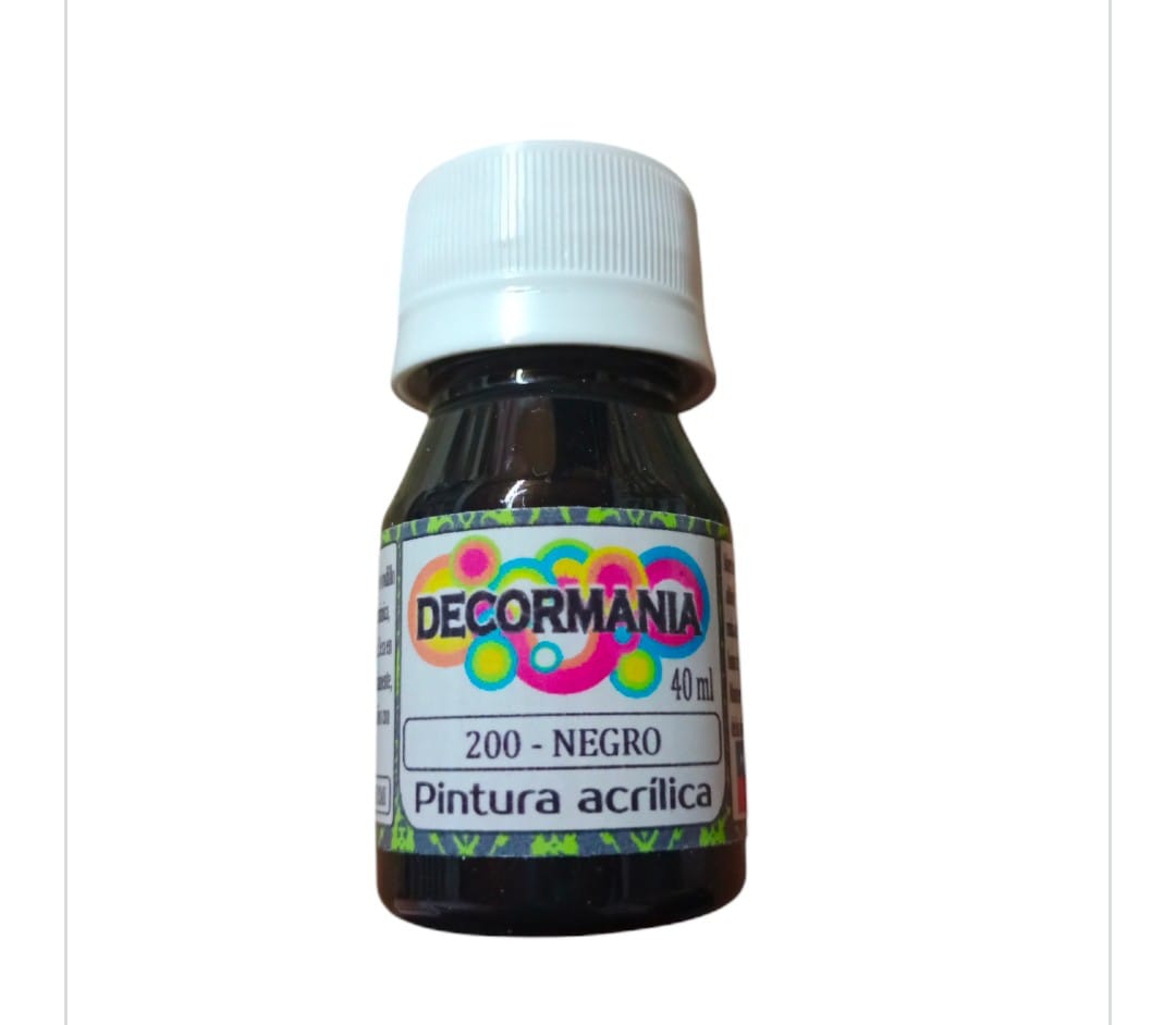 Pintura acrílica negro (200)