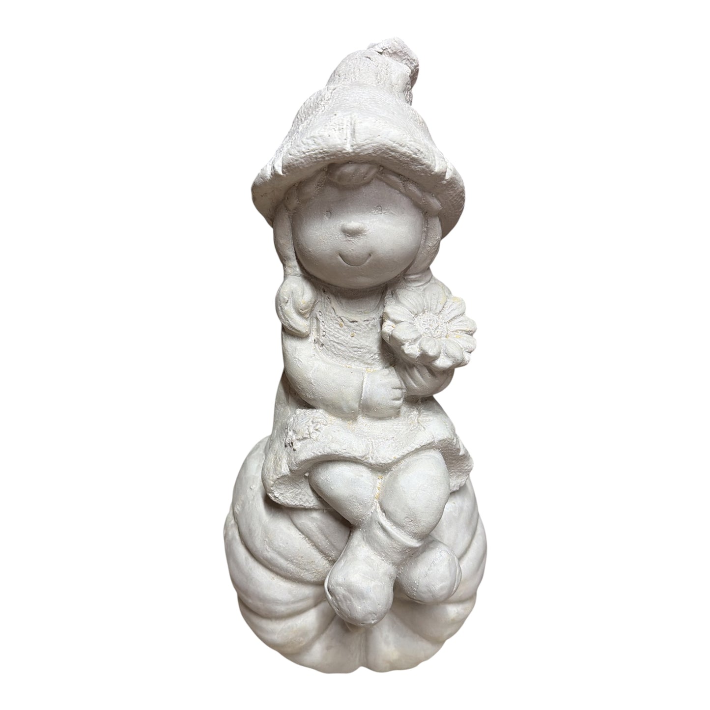 Niña en calabaza 35 cm x 16 cm