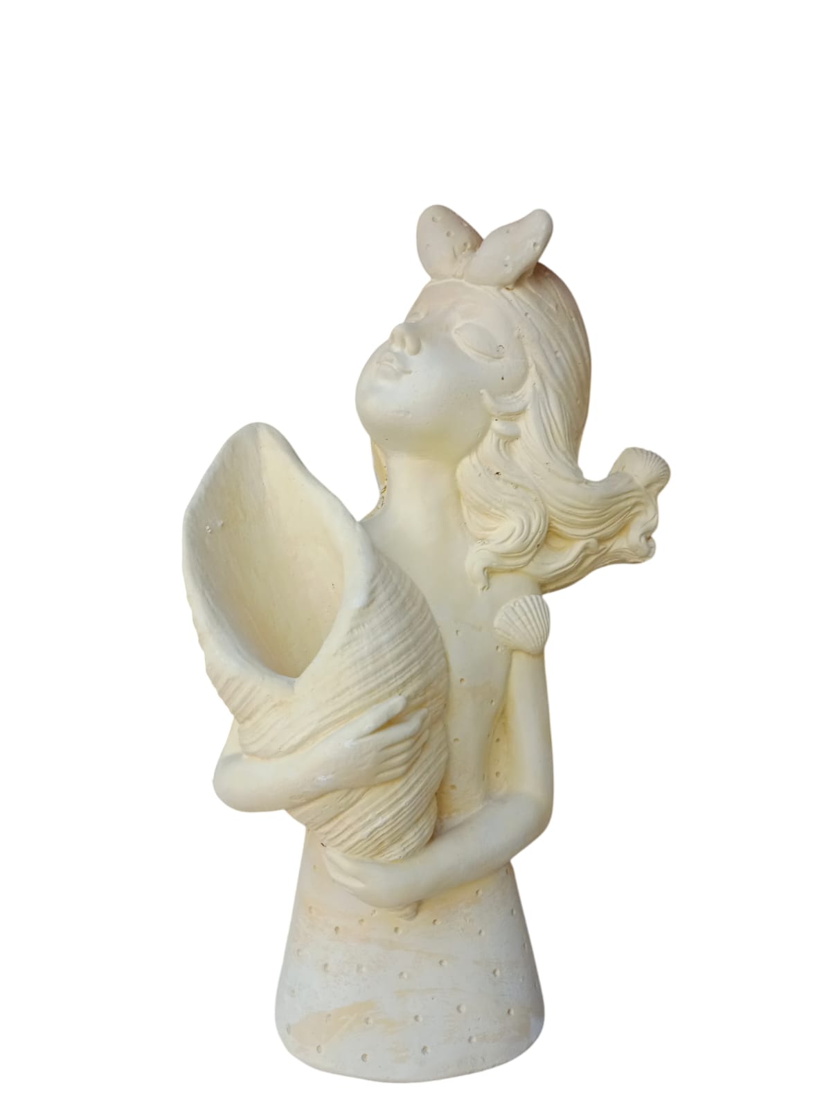 Niña maceta caracola XL