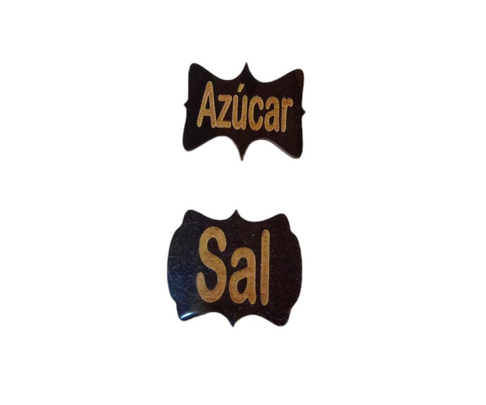 Aplicación azucar y sal madera (MDF)