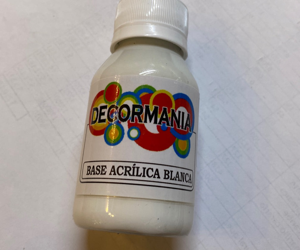 Pintura base acrílica blanca 80 ml