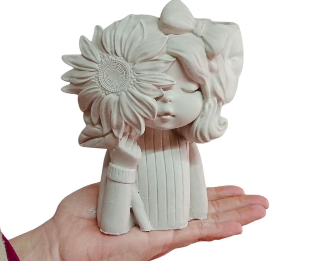 Maceta niña girasol (603)