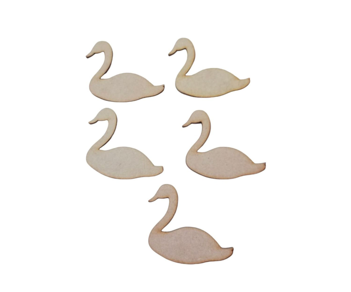 Cisnes de madera para pintar (MDF)