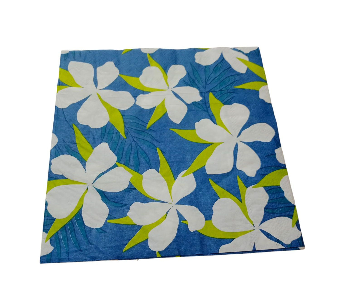 Servilleta para decoupage flores blancas
