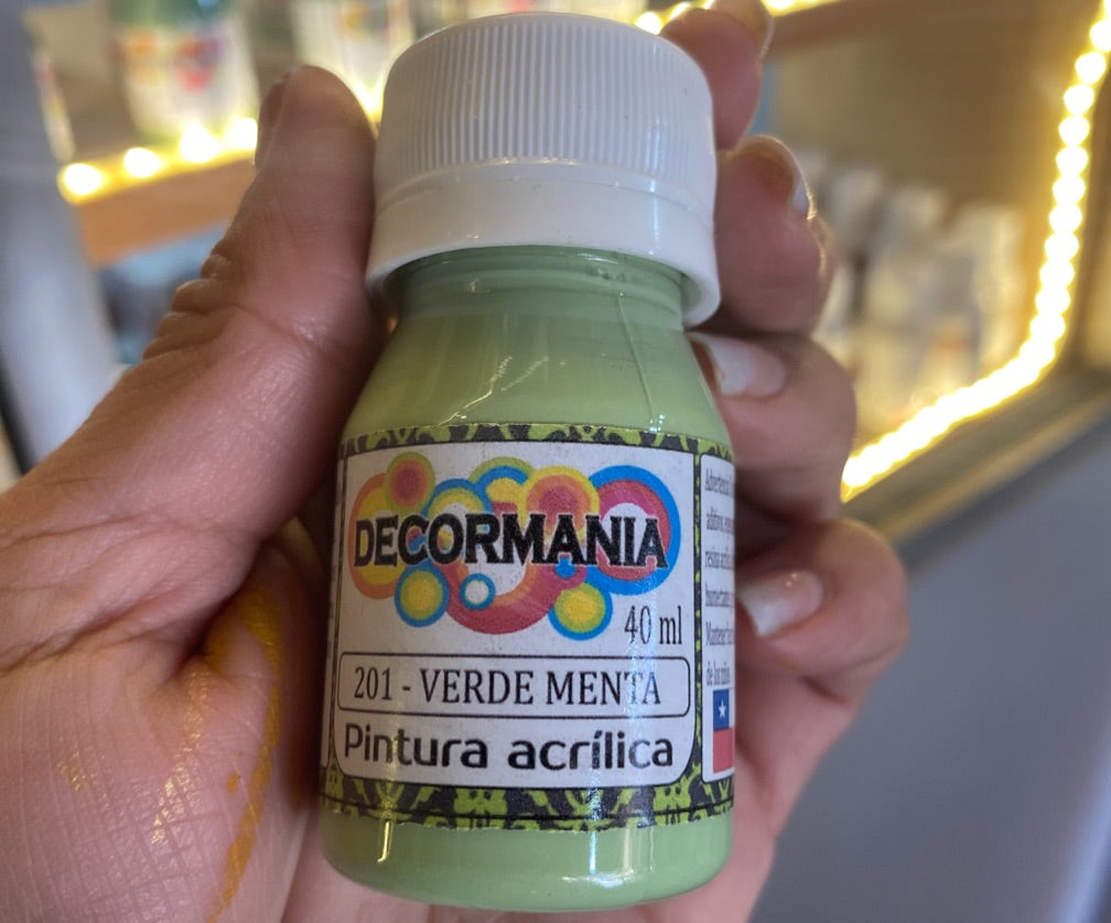 Pintura acrílica Verde Menta (201)
