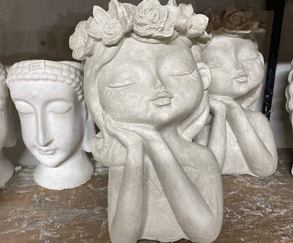 Maceta Niña flores xl