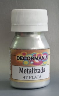 Pintura acrílica metalizada Plata (47)