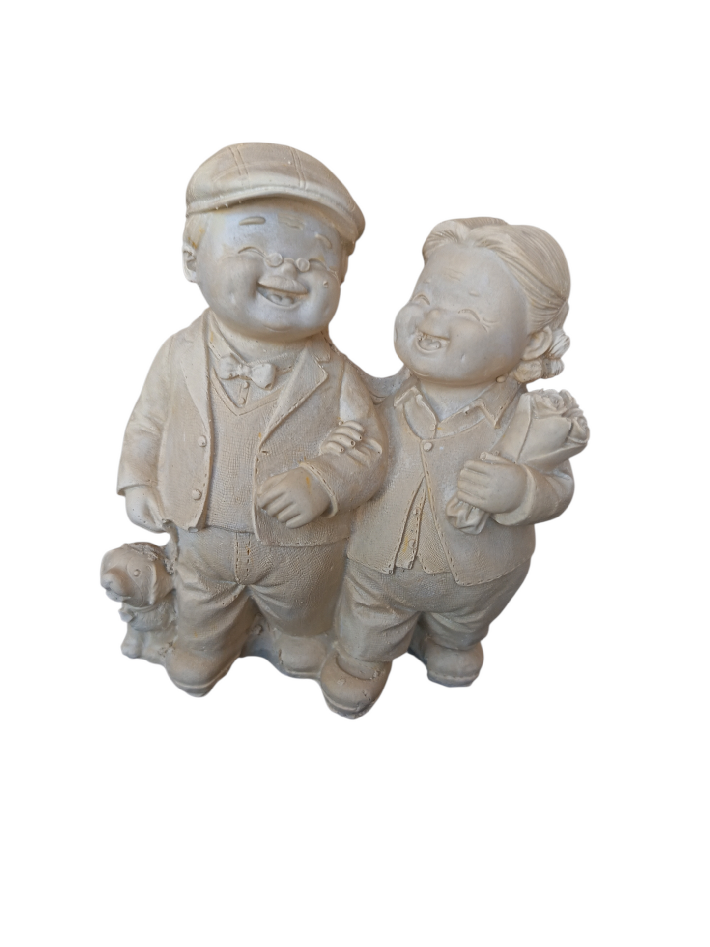 Pareja abuelos (13cm alto x 12 cm ancho)