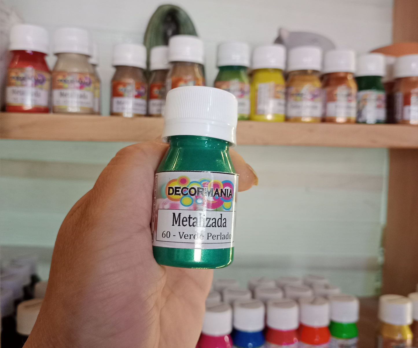 Pintura metalizada verde Perlado(60)