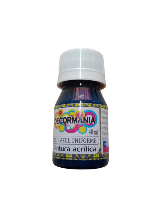 Pintura acrílica Azul Uniforme (151)