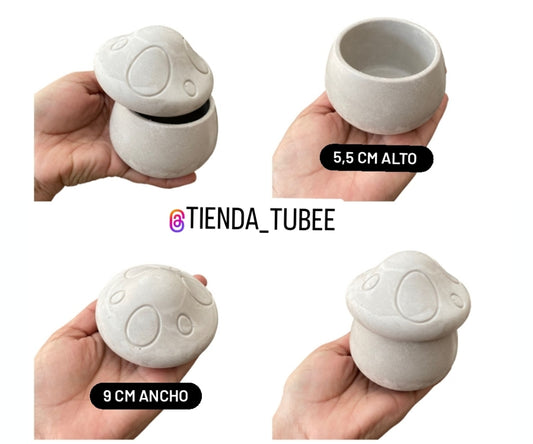 Joyero  hongo con tapa  (131)