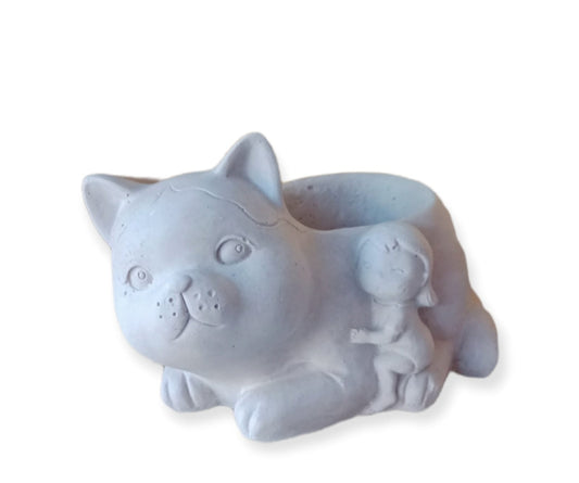 Maceta  gato niña (136)