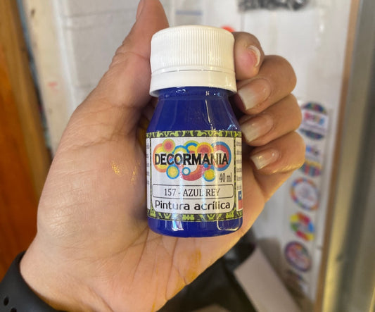 Pintura acrílica azul rey (157)