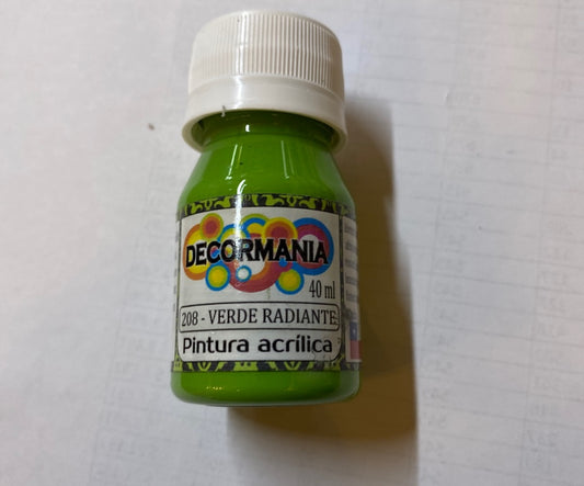 Pintura Acrílica Verde radiante (208)