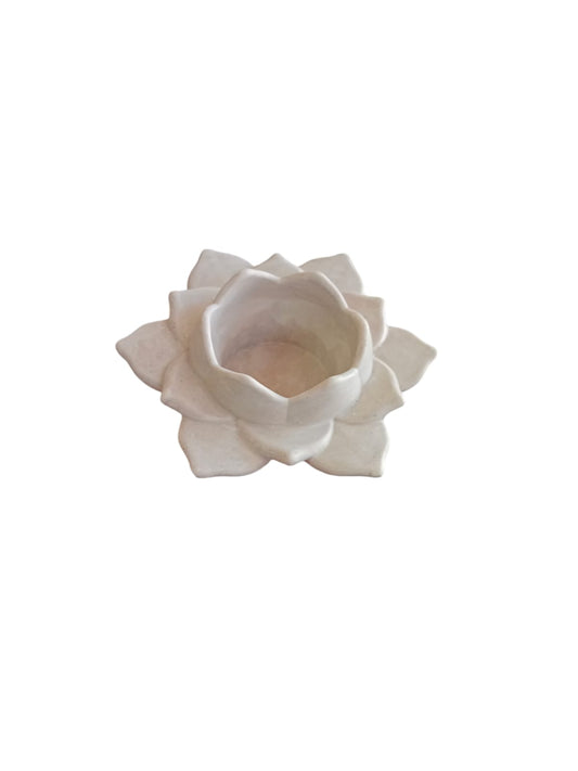 Porta vela flor loto (672)