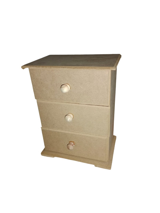 Comoda 3 cajones de madera