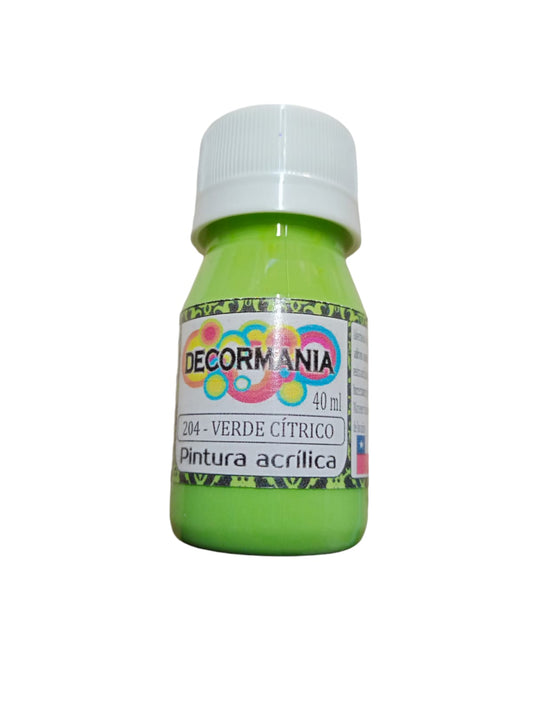 Pintura acrílica Verde cítrico (204)