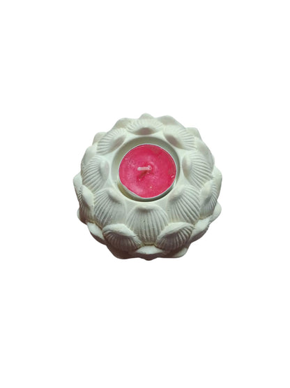 Porta vela flor loto (701)