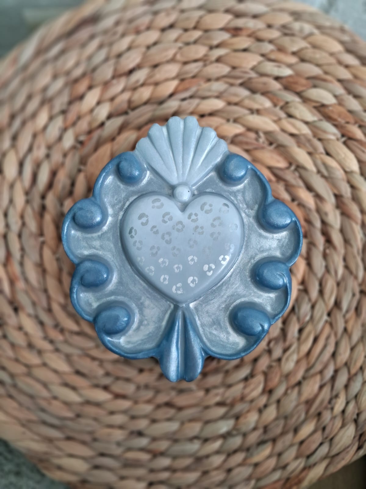 Corazón plateado