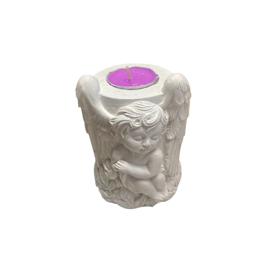 Angel porta velas 9,5 CM x 7 CM ancho (907)
