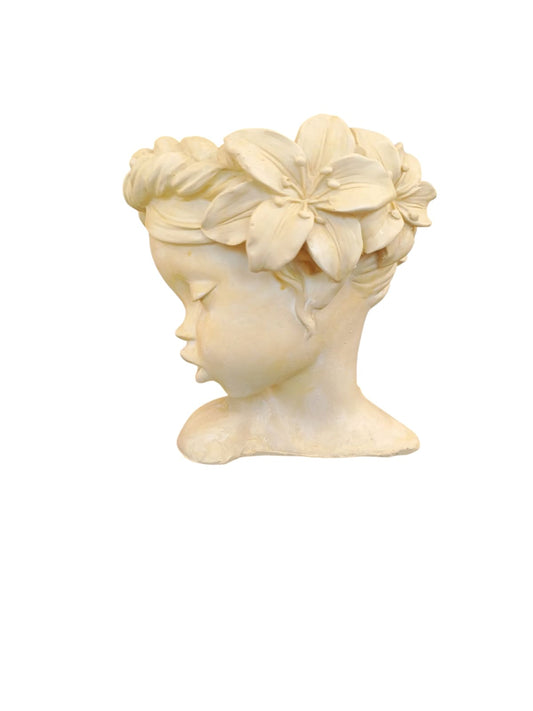 Maceta niña flores XL