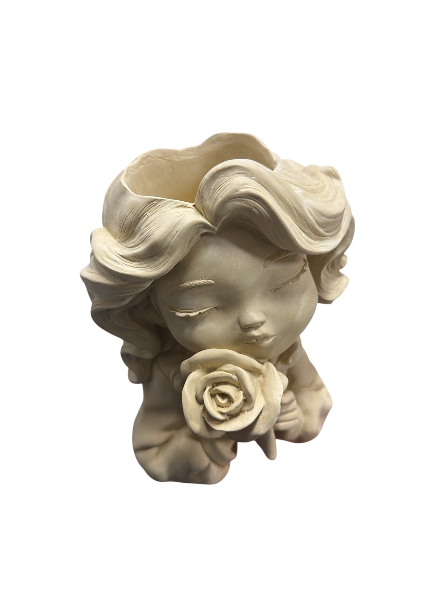 Maceta niña rosas 21 x 16 cm
