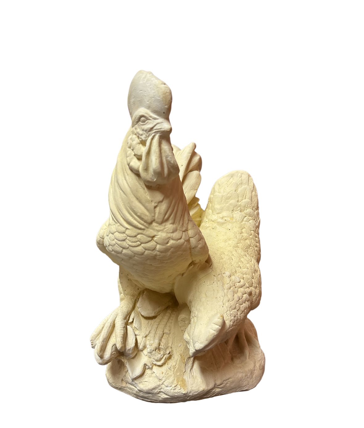 Gallo con gallina. 30cm alto x  15 cm ancho