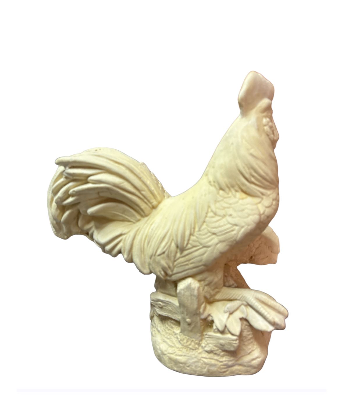 Gallo con gallina. 30cm alto x  15 cm ancho