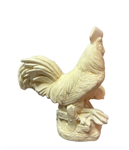 Gallo con gallina. 30cm alto x  15 cm ancho
