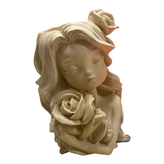 Niña rosas maceta 21x14 cm