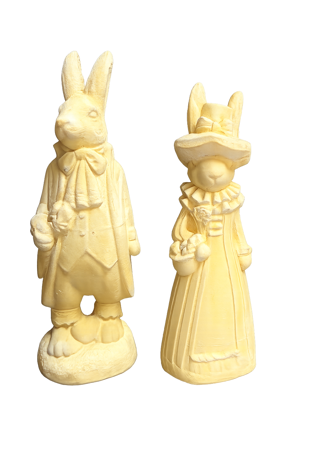 Pareja conejos 24 cm alto