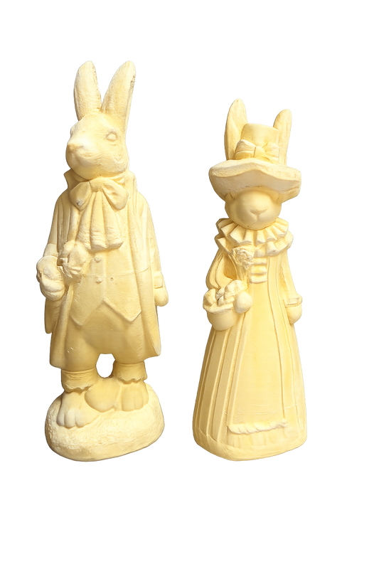 Pareja conejos 24 cm alto