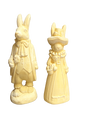 Pareja conejos 24 cm alto