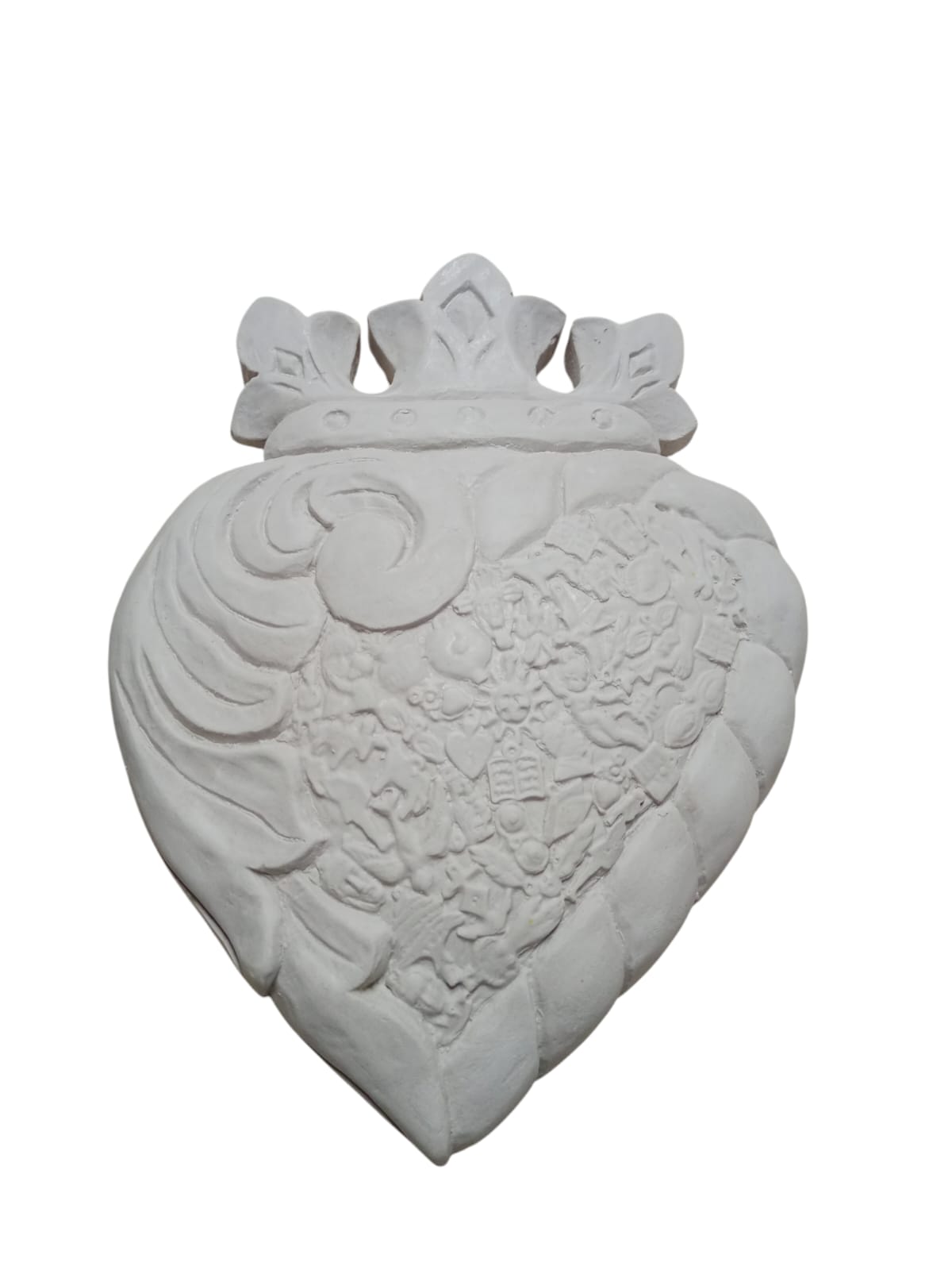 Corazón milagro con corona (727)