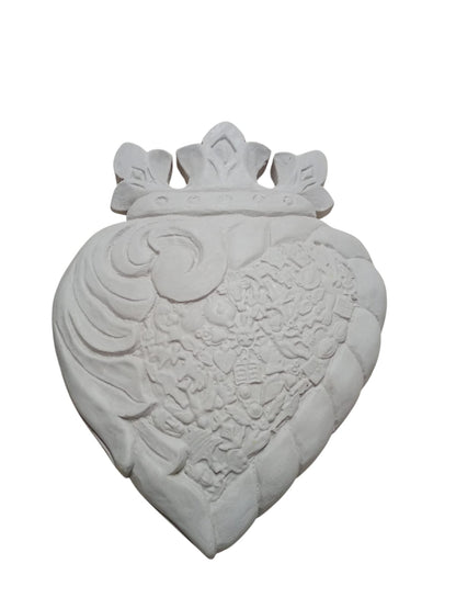 Corazón milagro con corona (727)