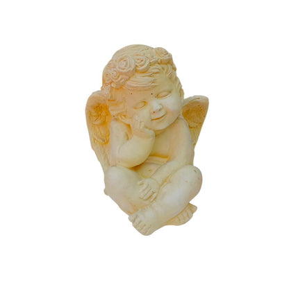 Ángel pensando 23 cm alto x 20 cm ancho