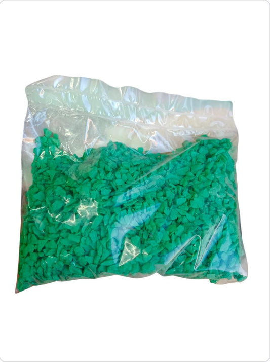 Cuarzo tamaño arroz verde oscuro