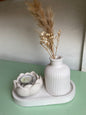 Set Jarron porta velas flor de loto