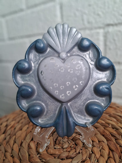 Corazón plateado