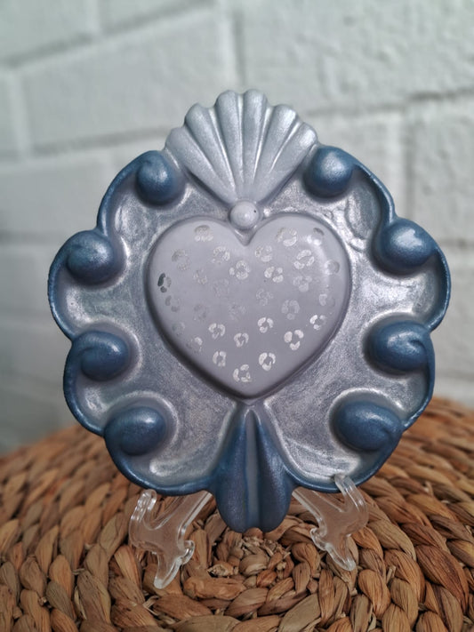 Corazón plateado